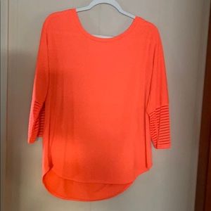 Neon orange dress shirt